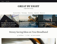 Tablet Screenshot of greatbyeight.net